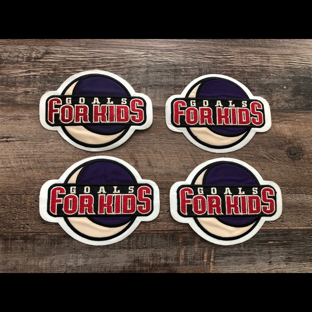 BUNDLE OF 4 - “Goals For Kids” Patches - New